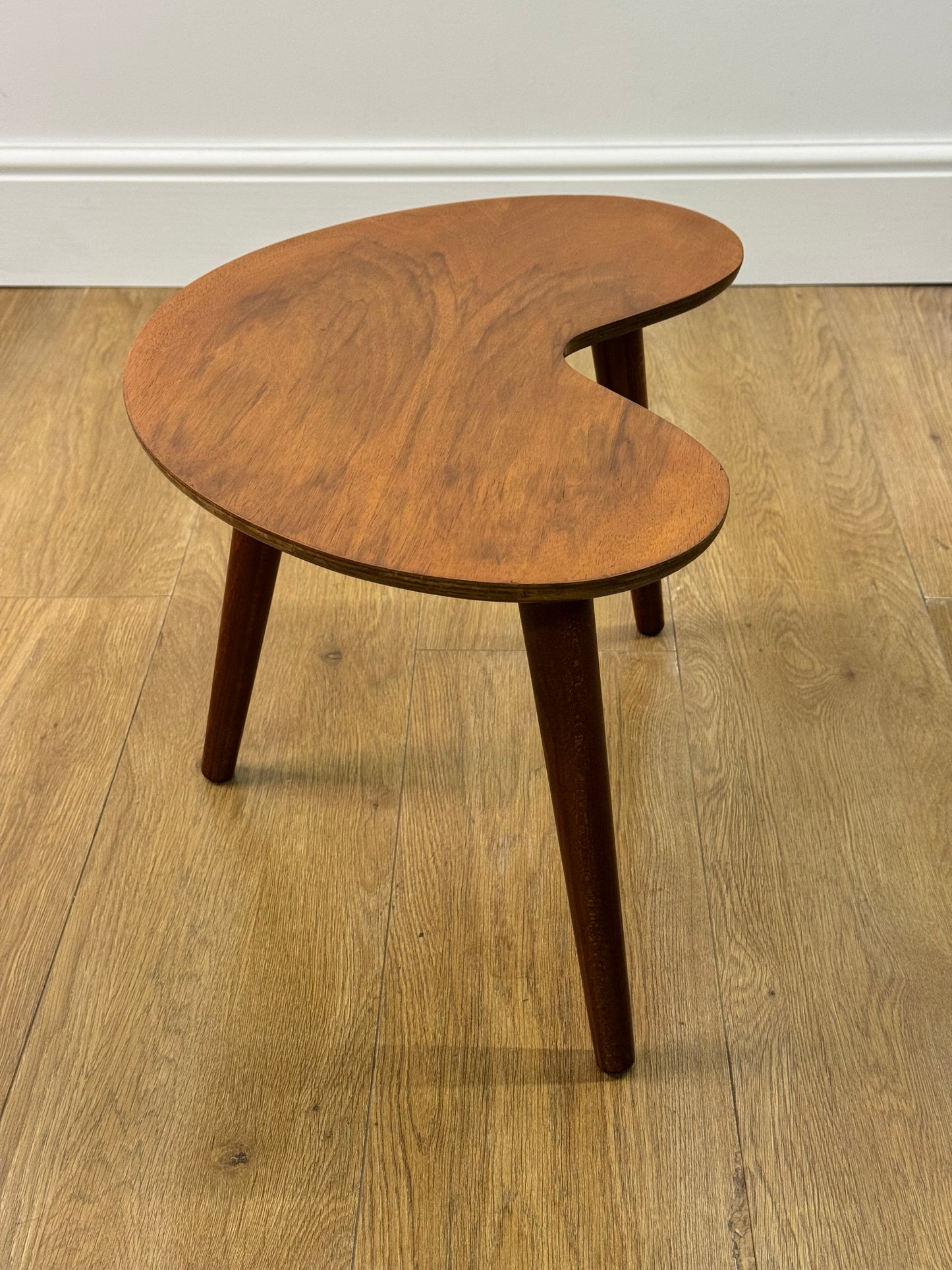 1950s kidney shape side table