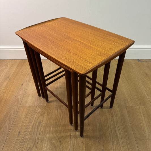 Danish teak 1960s nest of tables