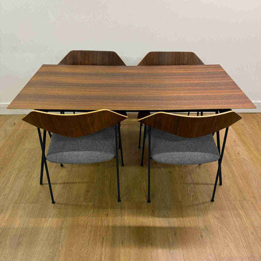1950s dining table and chairs designed by Robin Day for Hille