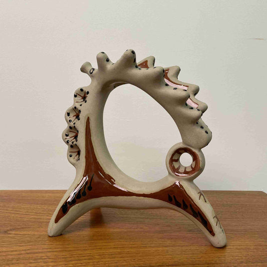 Midcentury stylised ceramic reindeer