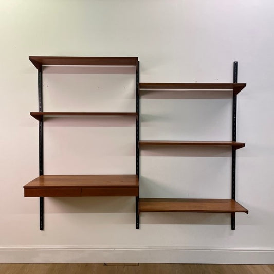 1960s Danish teak wall unit/desk by Kai Kristiansen