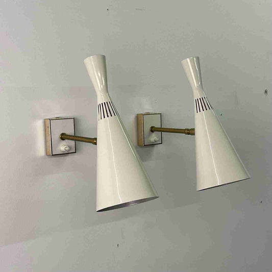 1950s wall lights by G A Scott for Maclamp