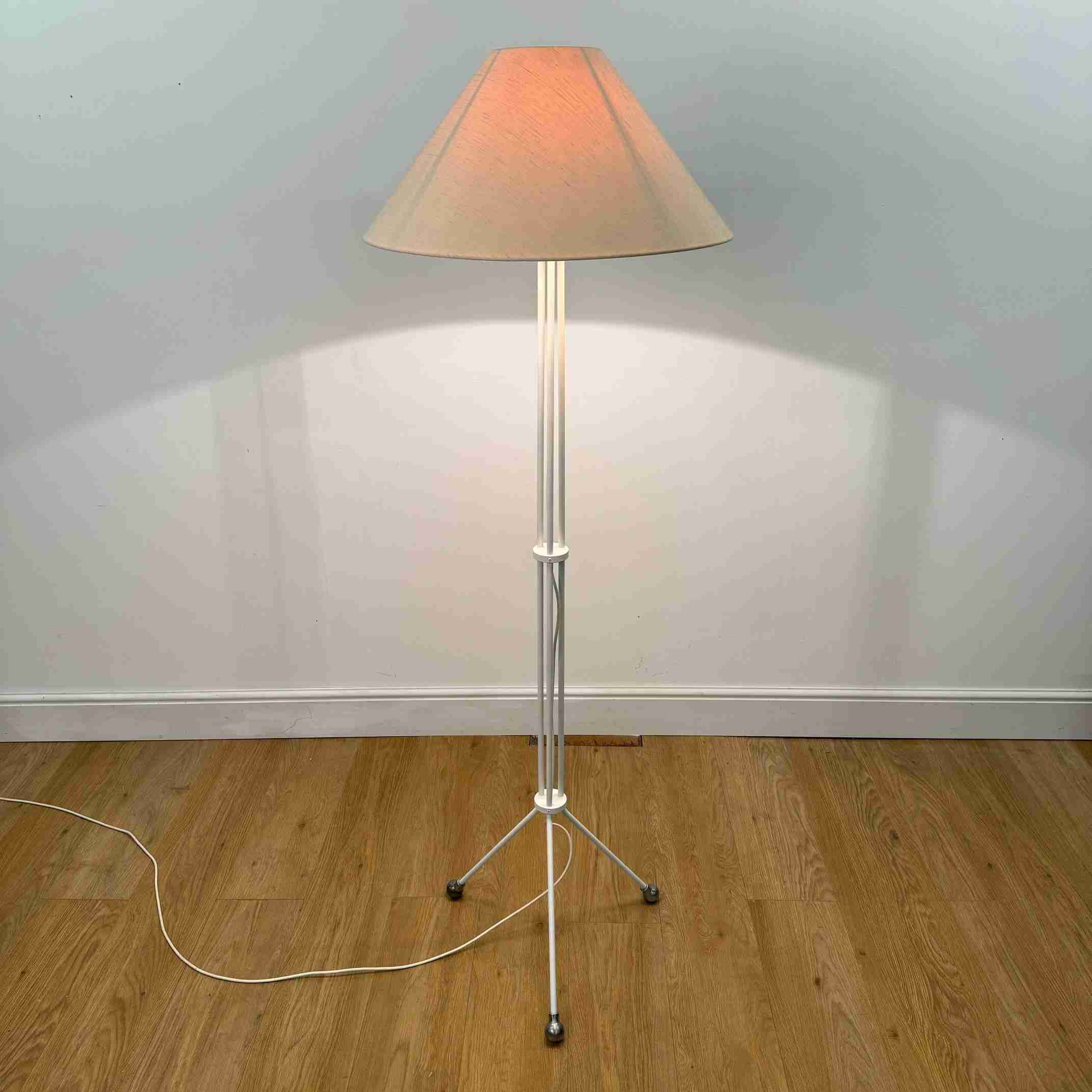 1950s metal tripod floor lamp – Mark Parrish Mid Century Modern