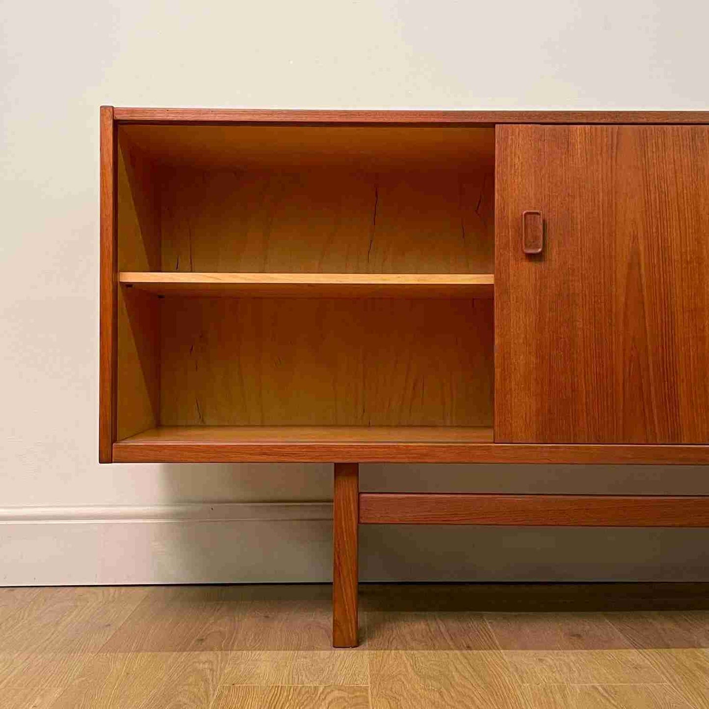 1960s long teak sideboard by Nils Jonsson Sweden