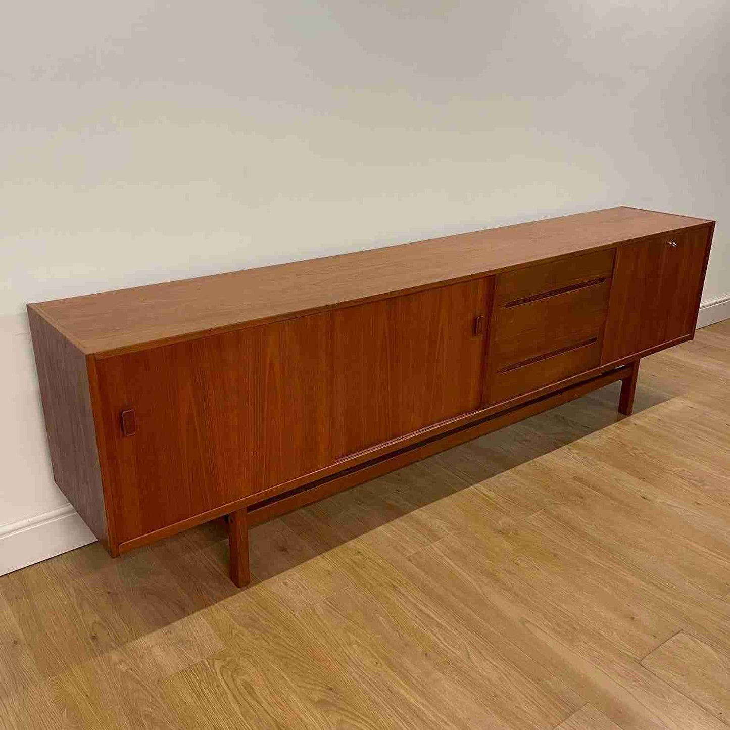 1960s long teak sideboard by Nils Jonsson Sweden