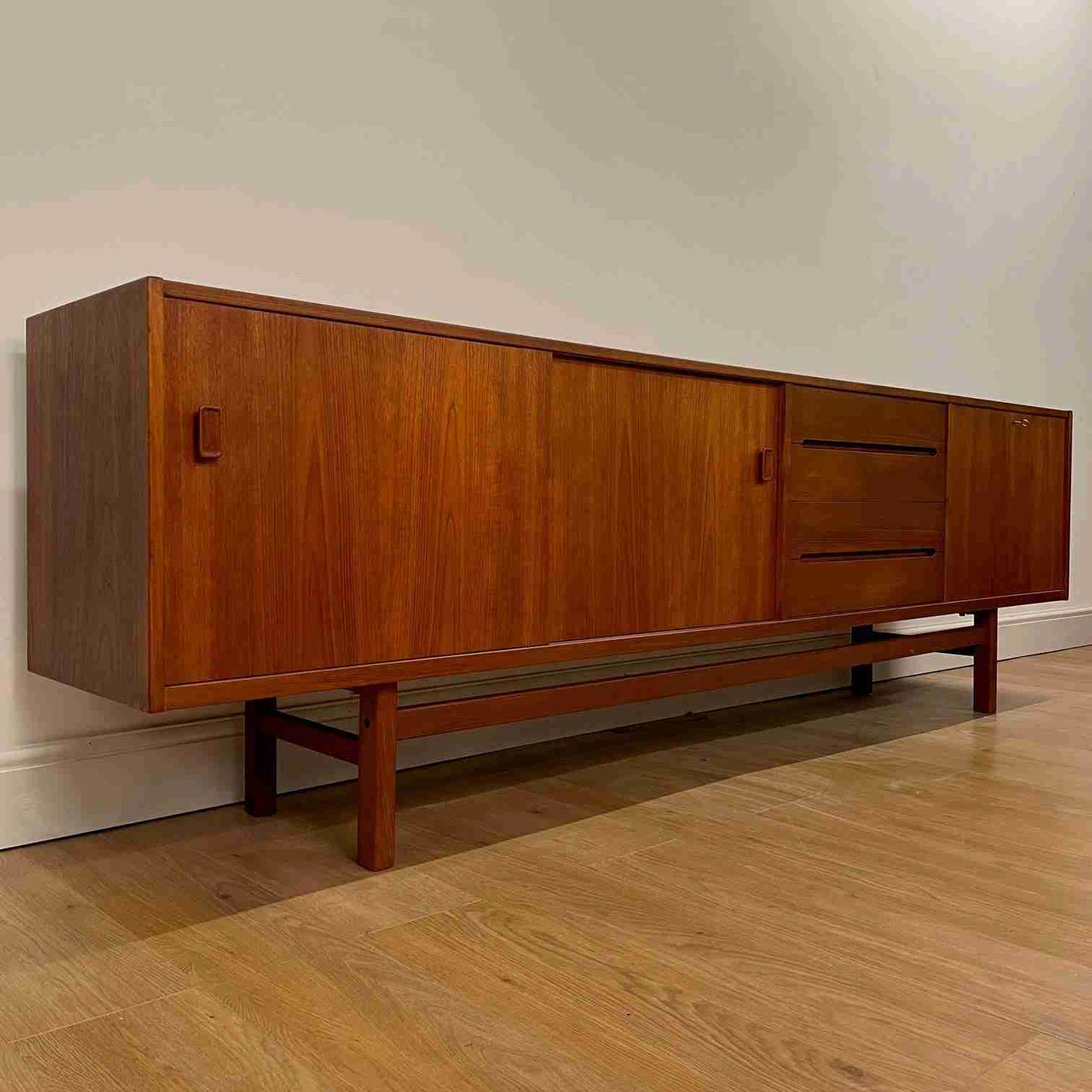 1960s long teak sideboard by Nils Jonsson Sweden