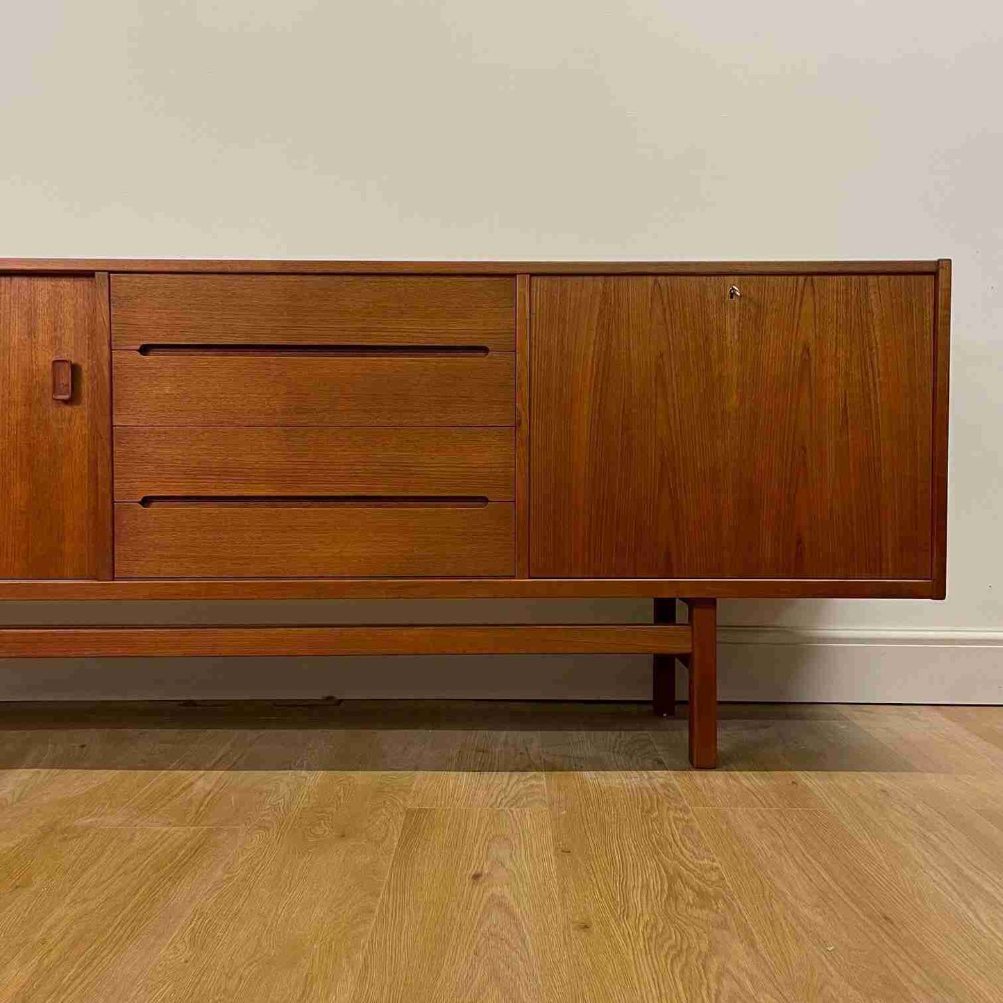 1960s long teak sideboard by Nils Jonsson Sweden