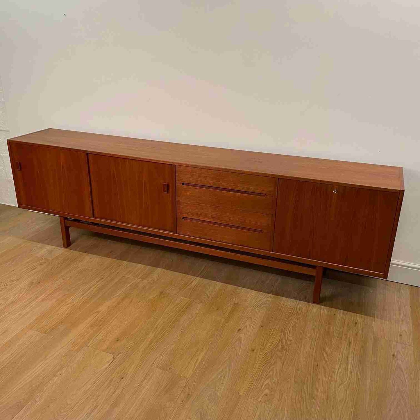 1960s long teak sideboard by Nils Jonsson Sweden