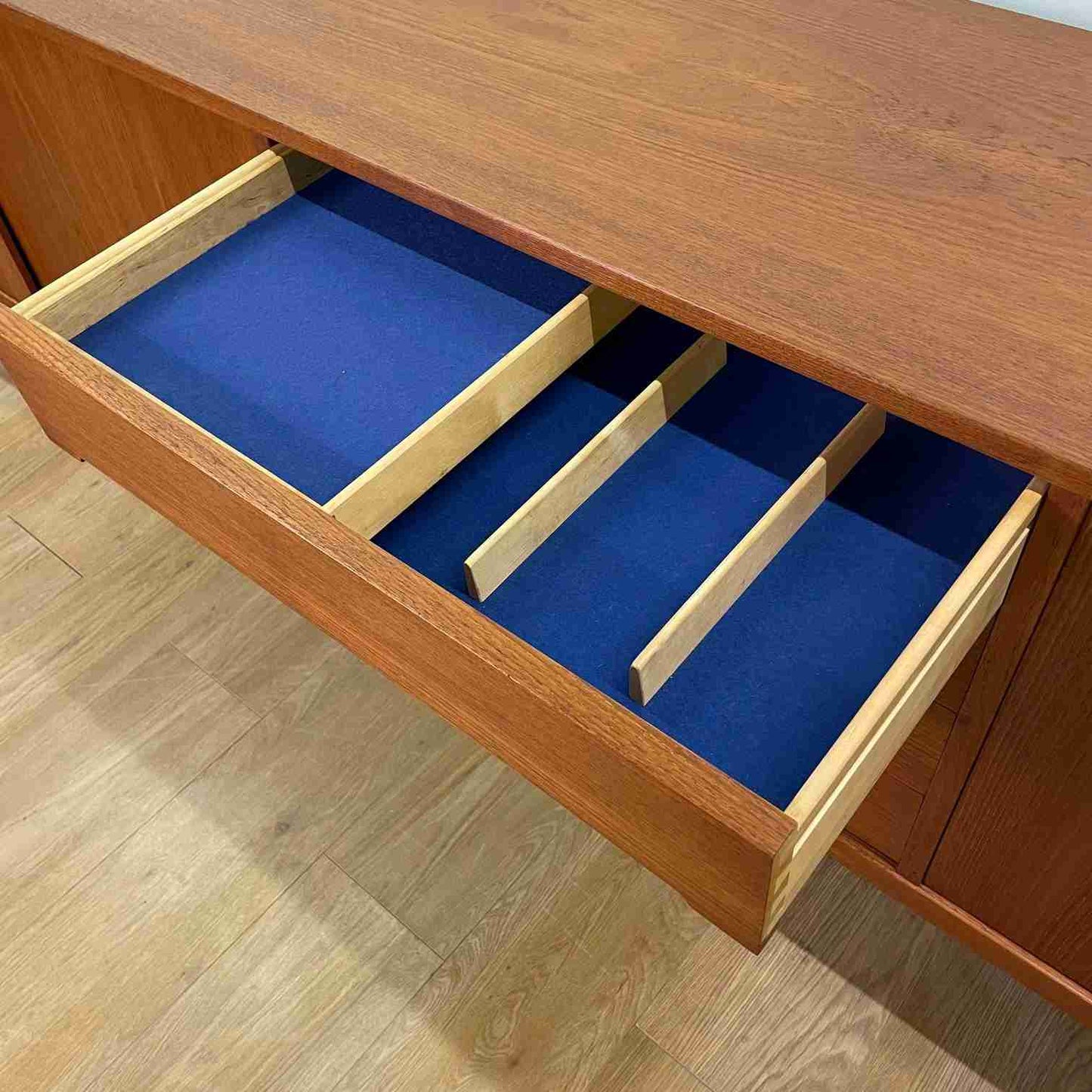 1960s long teak sideboard by Nils Jonsson Sweden