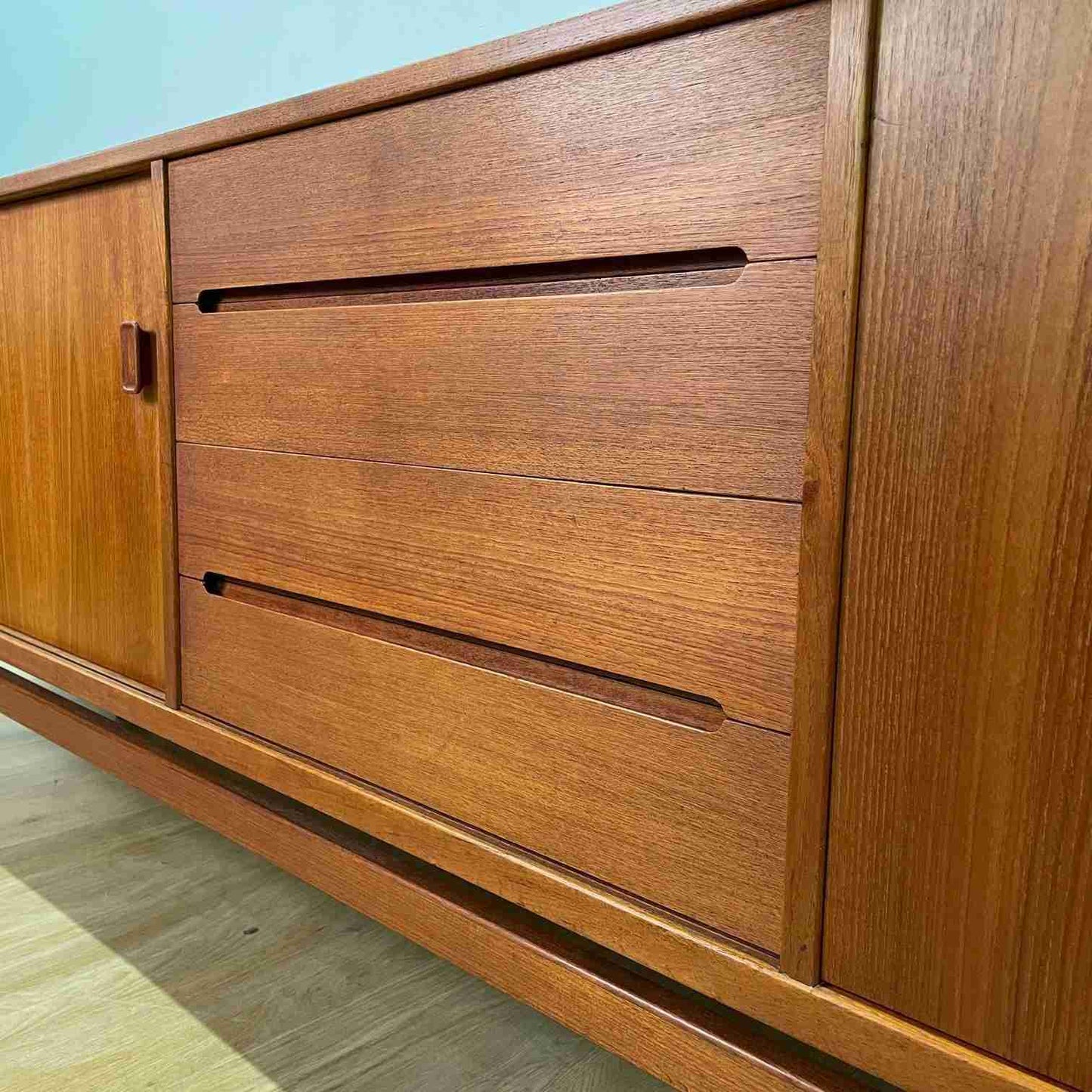 1960s long teak sideboard by Nils Jonsson Sweden