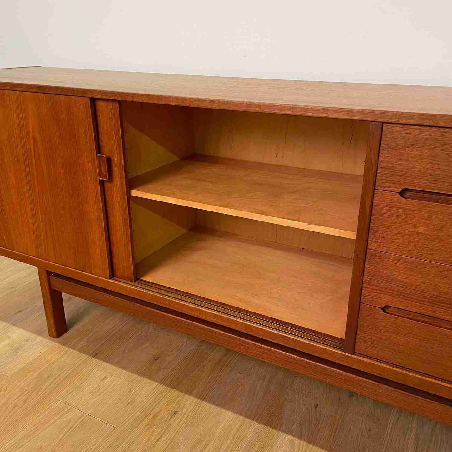 1960s long teak sideboard by Nils Jonsson Sweden