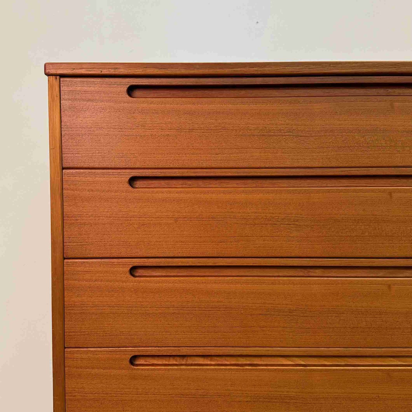 Tall teak chest of drawers by Nils Jonsson