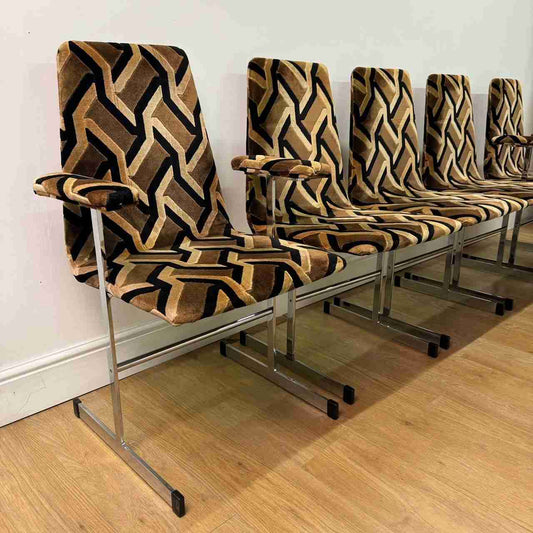 Set of 8 Lisse dining chairs by Pieff