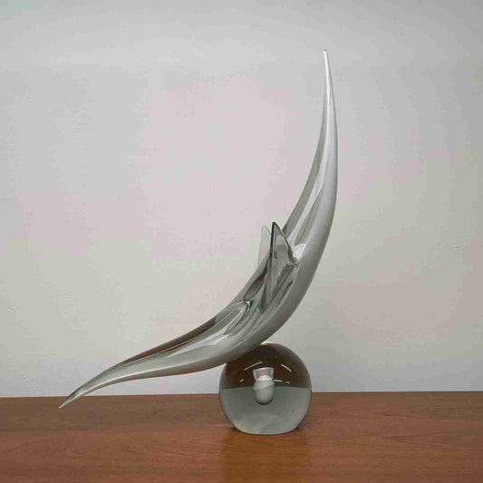 Glass fish sculpture by Pino Signoretto Murano Italy