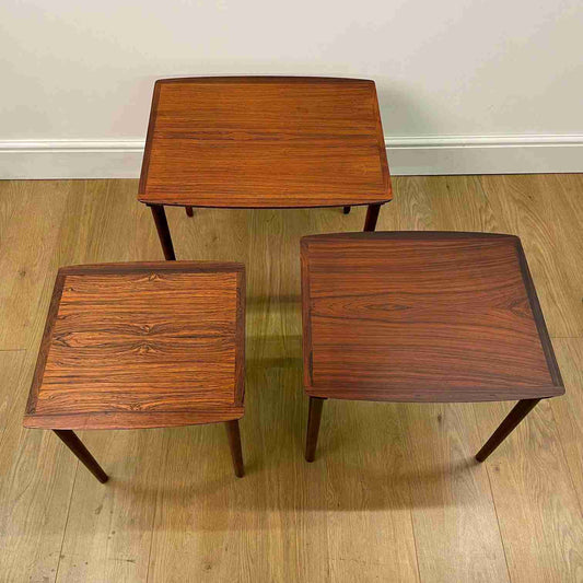 Danish 60s rosewood nest of tables