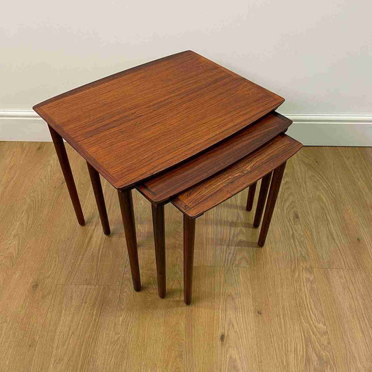 Danish 60s rosewood nest of tables