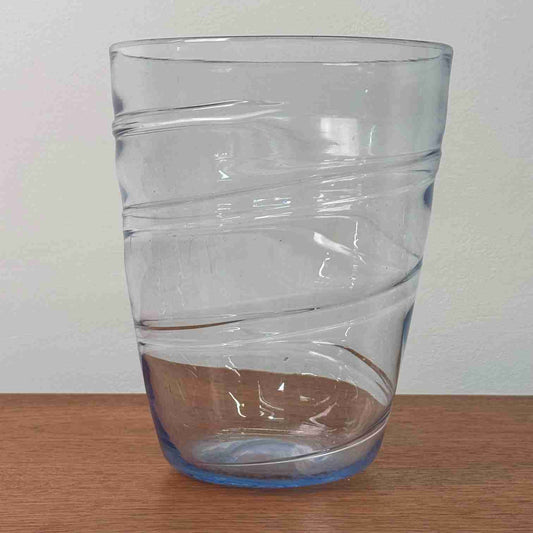 Whitefriars Sapphire ribbon trail vase