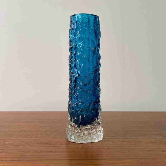 Whitefriars kingfisher blue finger vase