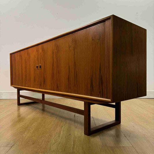 1960s teak tambour sideboard by Axel Christensen