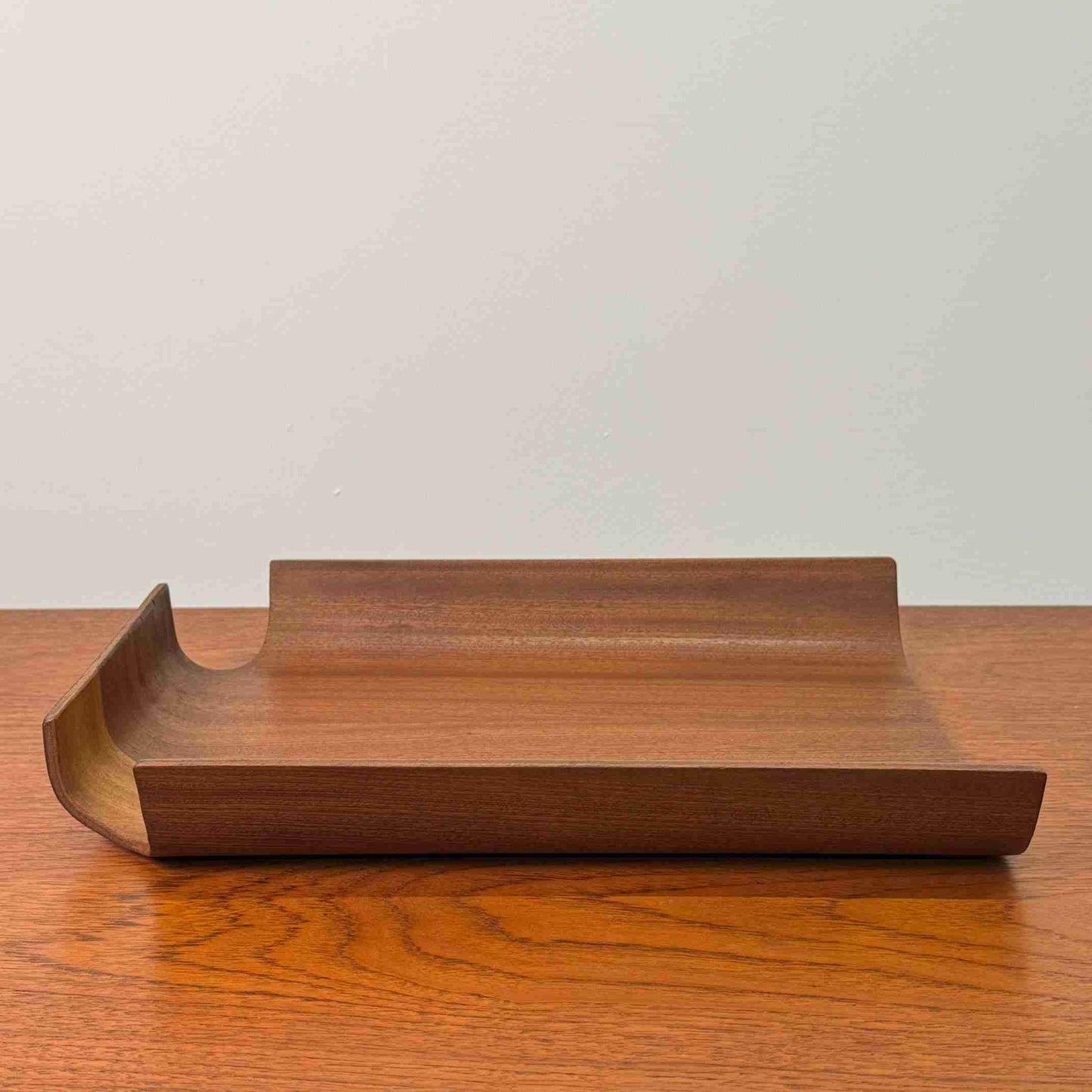 1960s teak plywood in tray by Mallod