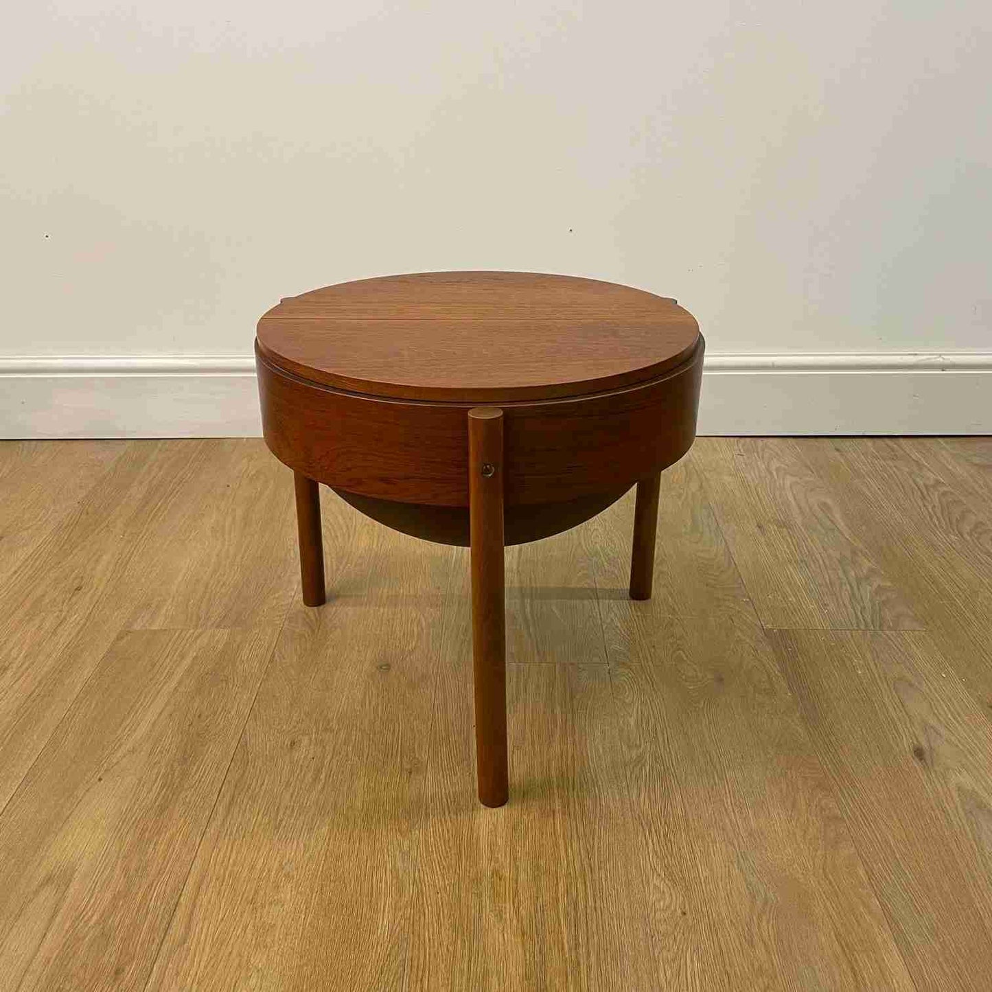 low 1960s slatted teak planter by R A Lister