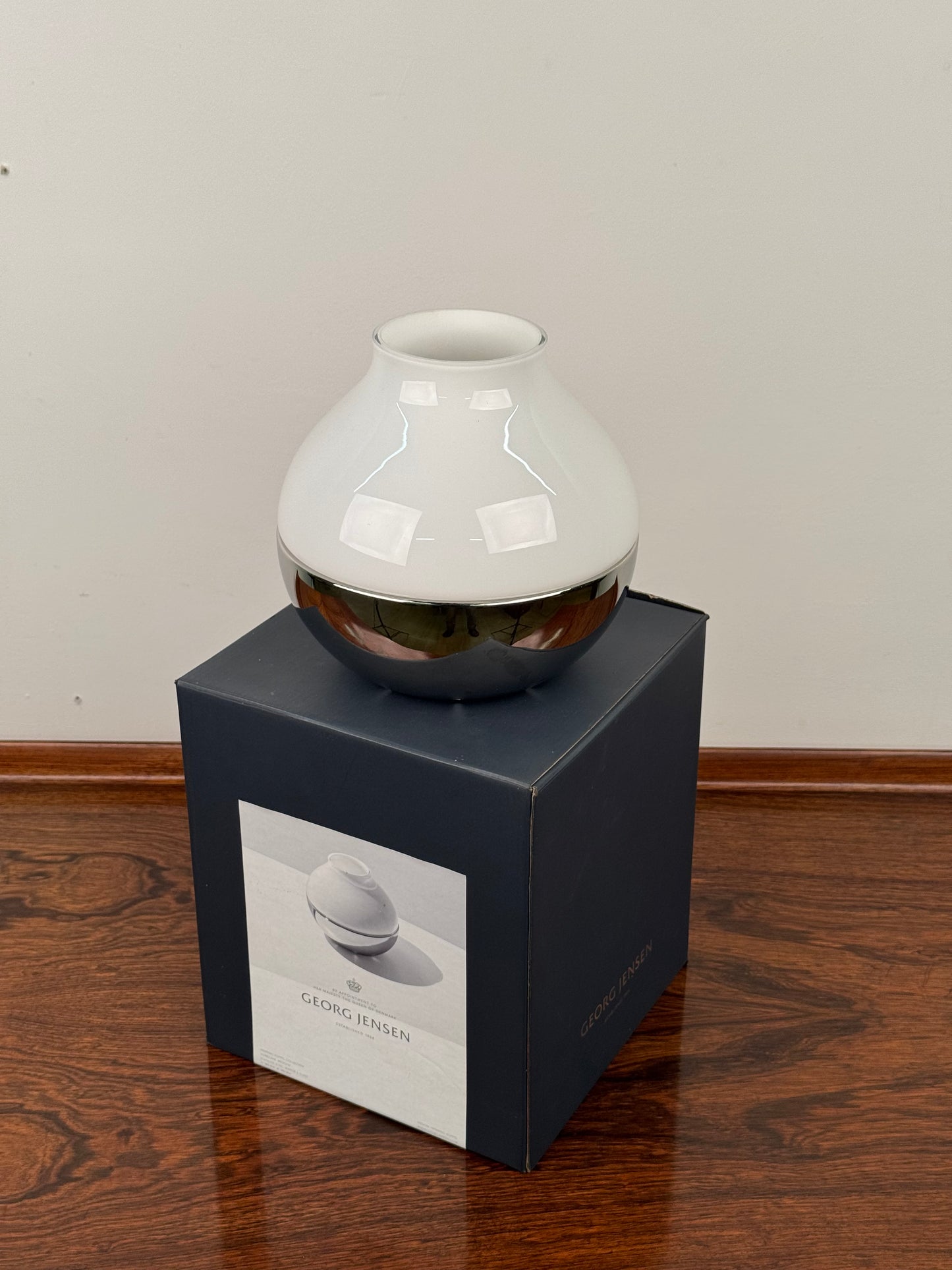 Large hurricane lamp by Henning Koppel