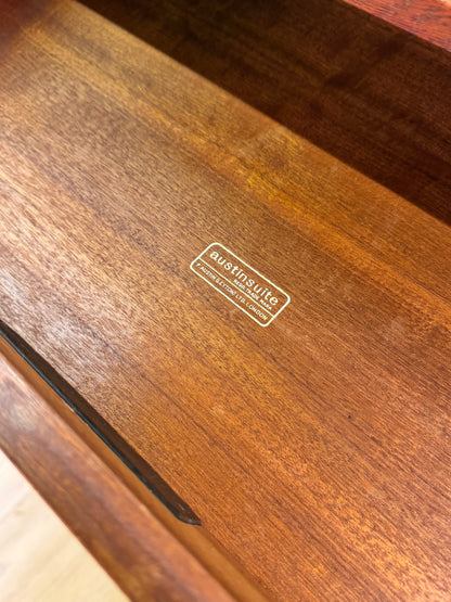 Tall teak chest of drawers by Frank Guille