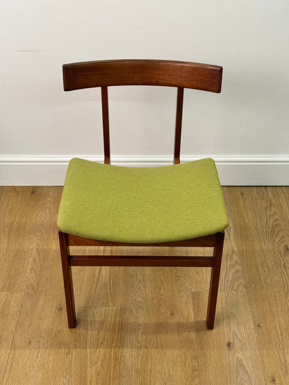 Danish teak dining table and chairs by France and son