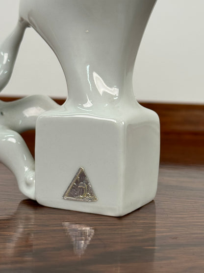 1960s Royal Dux stylised Elephant and Clown