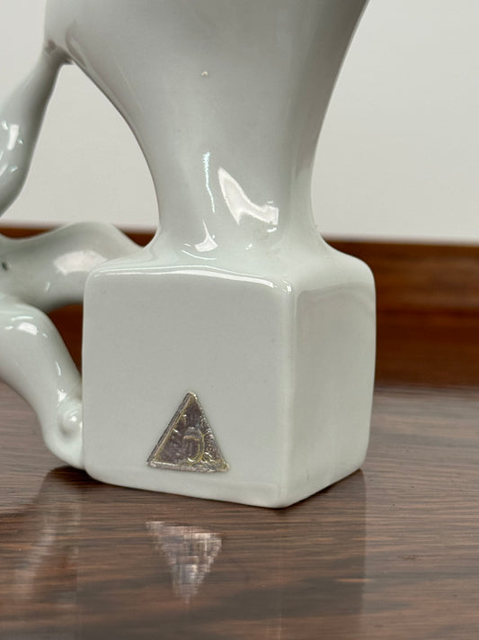 1960s Royal Dux stylised Elephant and Clown