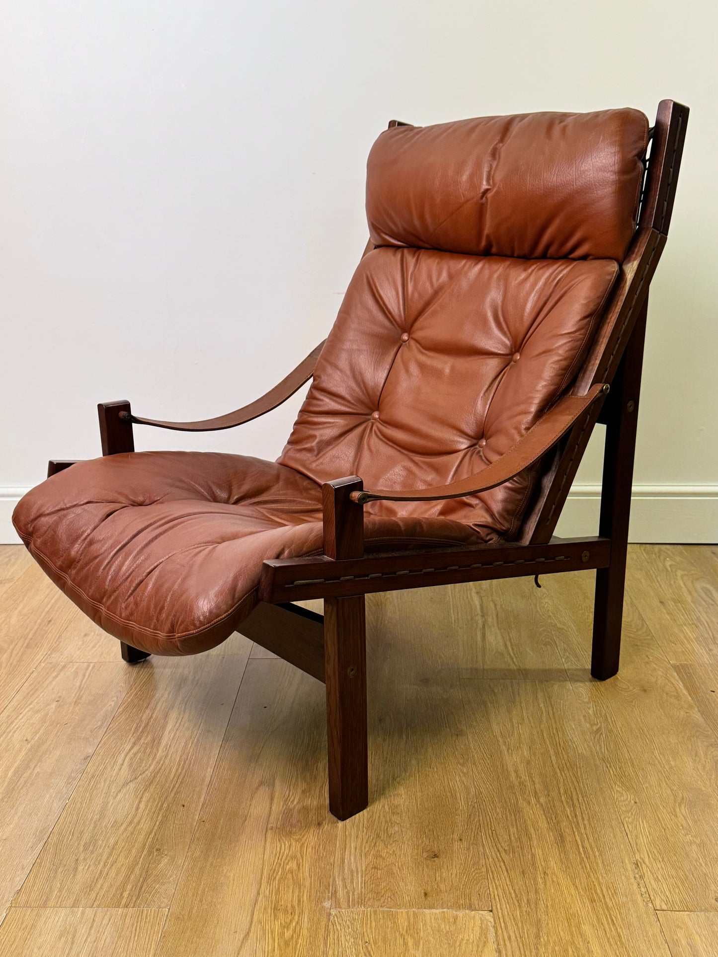 1960s leather Hunter chair by Torbjorn Afdal