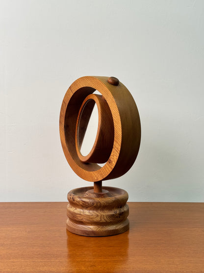 1980s handmade table top mirror