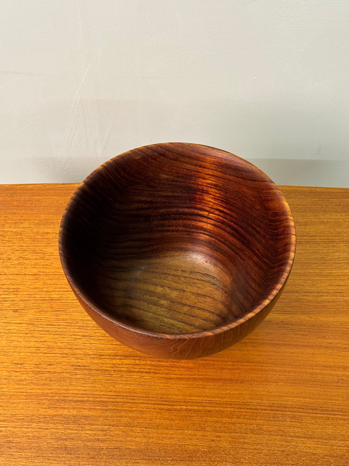 1960s teak turned salad bowl by Galatix