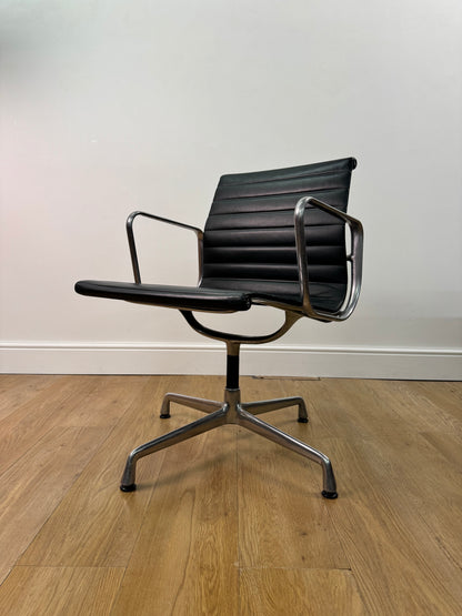 Leather Aluminium group chair  by Charles Eames for Vitra