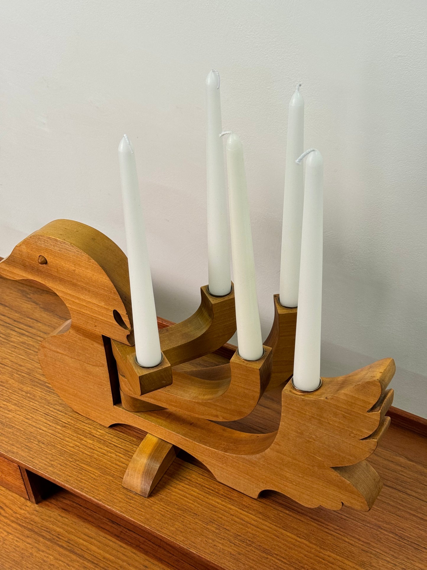 1970s Scandinavian duck candelabra