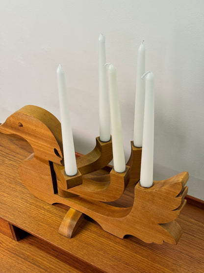1970s Scandinavian duck candelabra