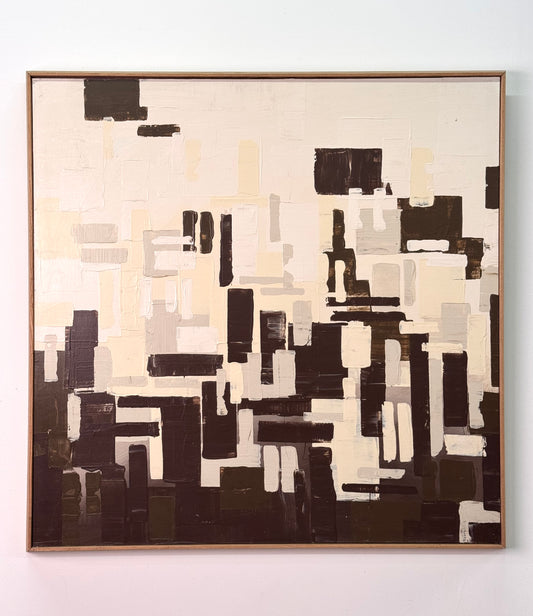 Untitled oil on board abstract