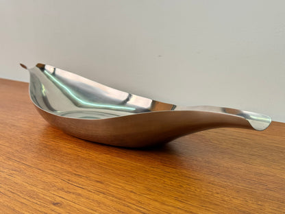 Stainless steel fruit bowl by Satinsteel London