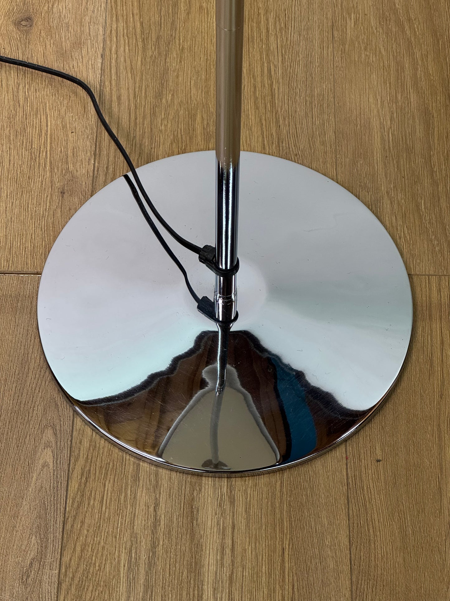 1970s chrome Guzzini style mushroom floor lamp