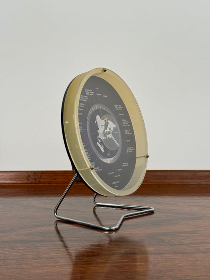 1970s Lord King world clock made in Japan