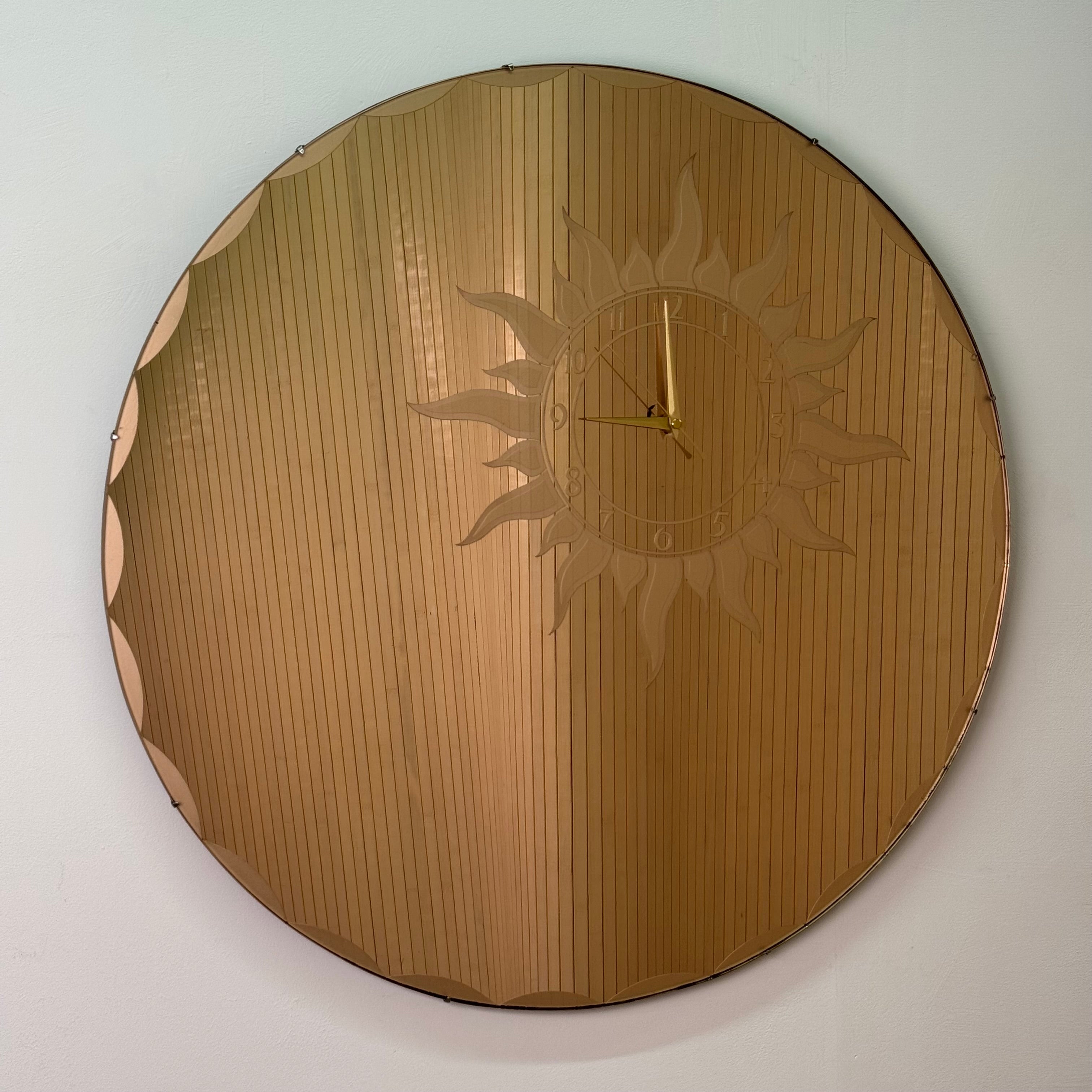1930s Art Deco mirror with integral clock – Mark Parrish Mid Century Modern