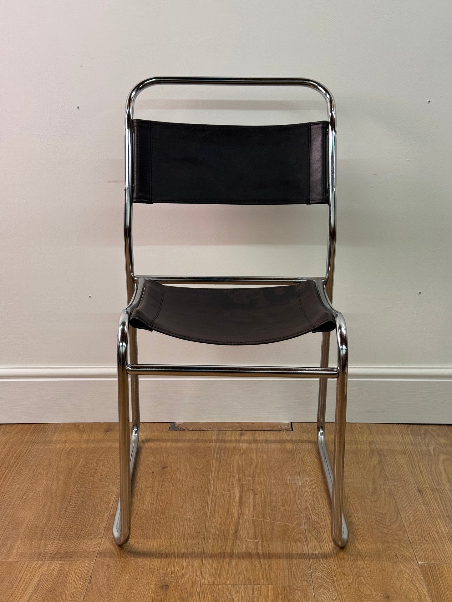 Chrome & leather tubular steel chair by Cox & co 1930s