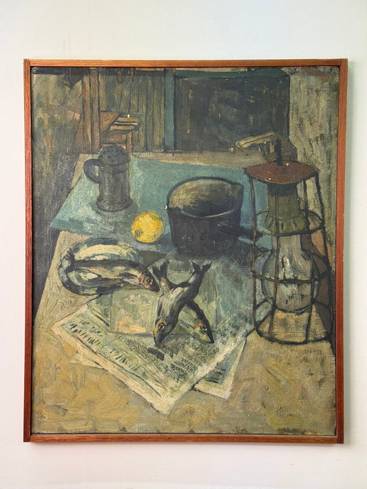 1960s Still life with fish