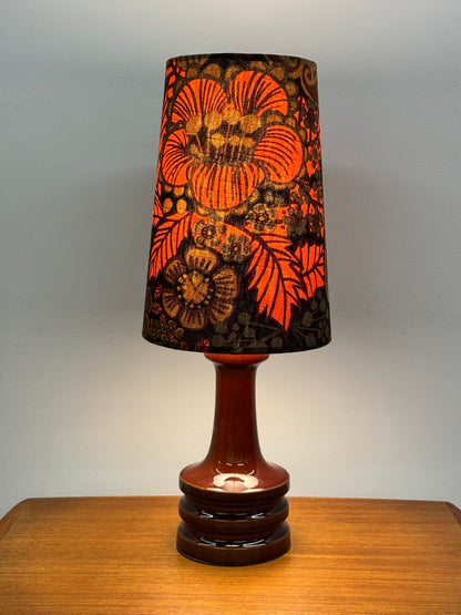 1970s German ceramic table lamp
