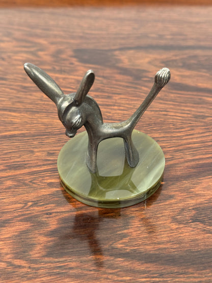 1970s silver plated donkey by Seba