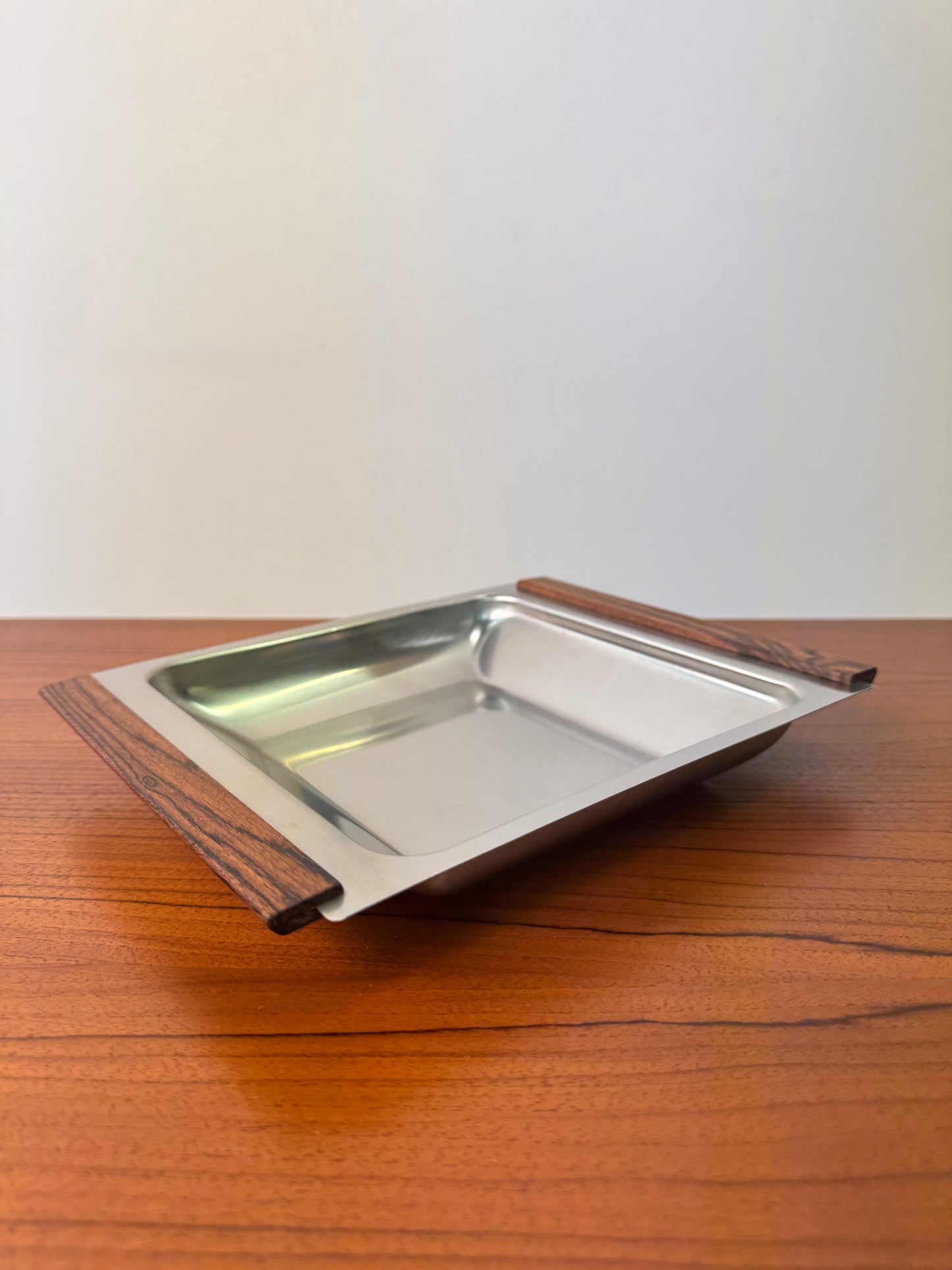 Danish stainless steel serving dishes