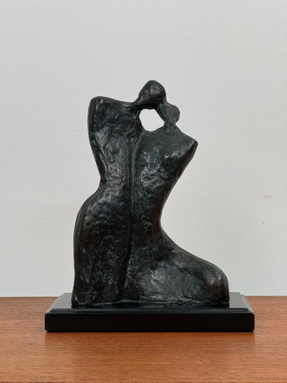 1980s bronze sculpture by Kim Yong Jung