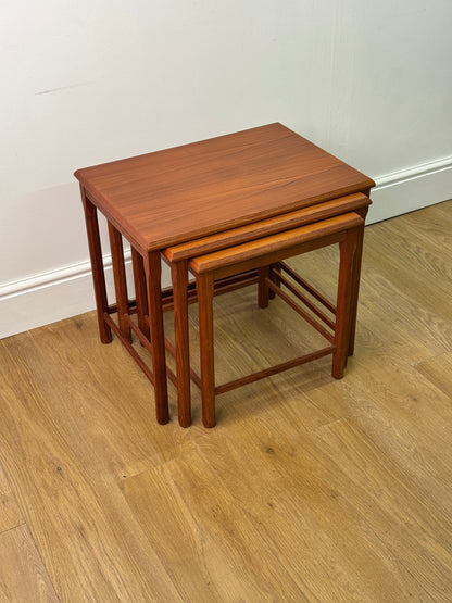 Danish teak nest of tables