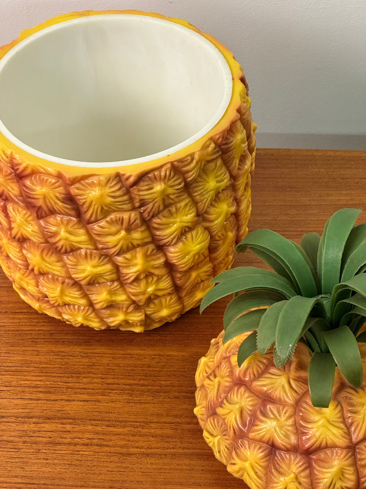 1950s plastic pineapple ice bucket