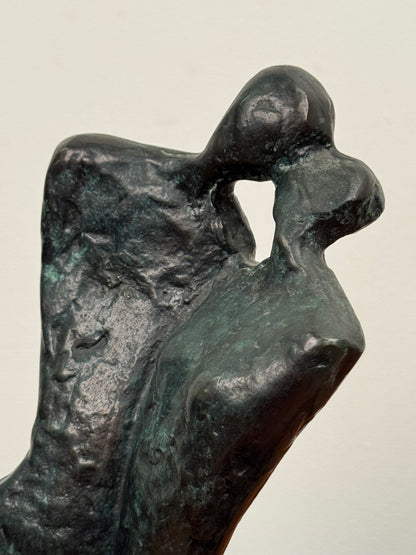 1980s bronze sculpture by Kim Yong Jung